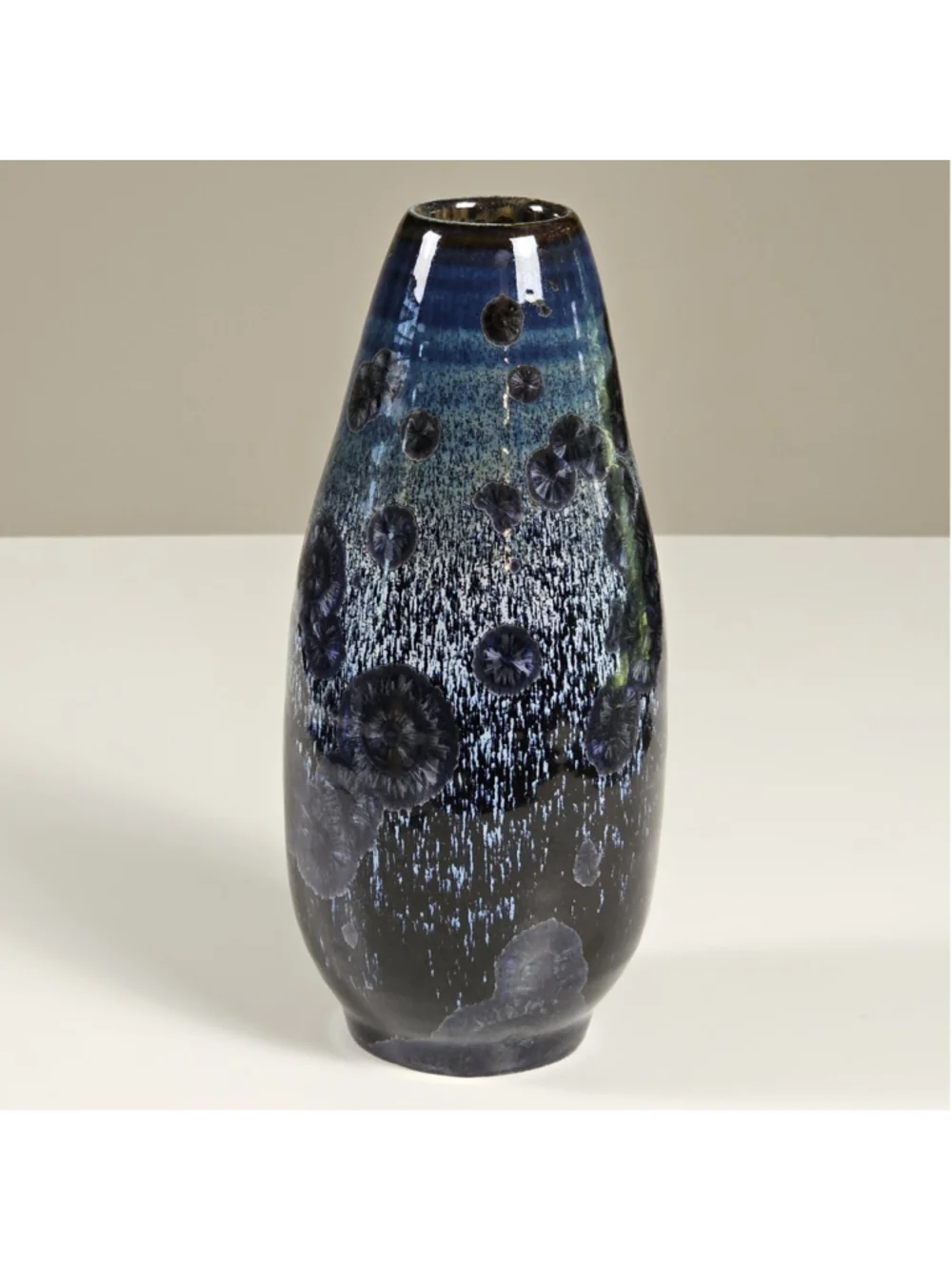 Studio Art Pottery Crystalline Glazed Vase 7.5
